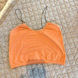 Free People Intimately | Skinny Strap Seamless Brami | M/L Orange